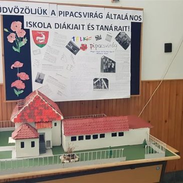 Iskola makett a telkiek fogadására